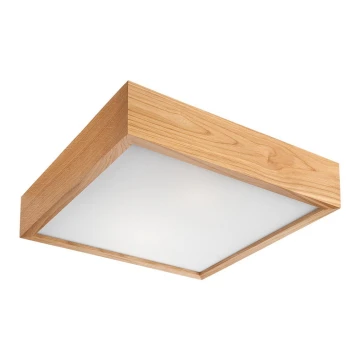 Mennyezeti lámpa OAK SQUARE 1xE27/60W/230V tölgy 27,5 cm