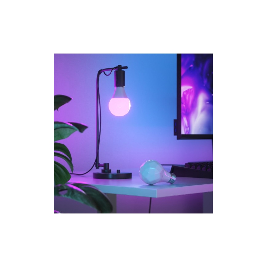 Nanoleaf - KÉSZLET 3x LED RGB Dimmelhető izzó ESSENTIAL A60 E27/9W/230V