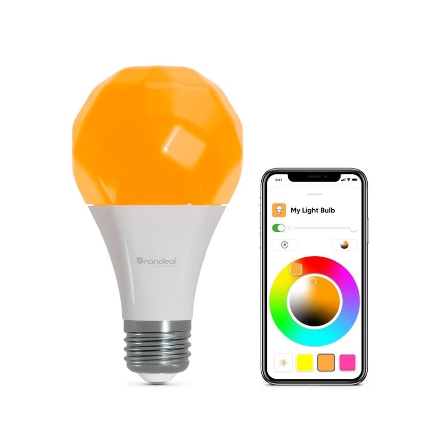 Nanoleaf - KÉSZLET 3x LED RGB Dimmelhető izzó ESSENTIAL A60 E27/9W/230V