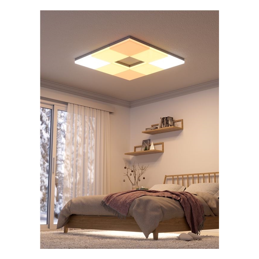 Nanoleaf - KÉSZLET 3x RGBW Dimmelhető mennyezeti lámpa SKYLIGHT 1xLED/18W/230V + 2xLED/16W/230V 2700-6500K Wi-Fi