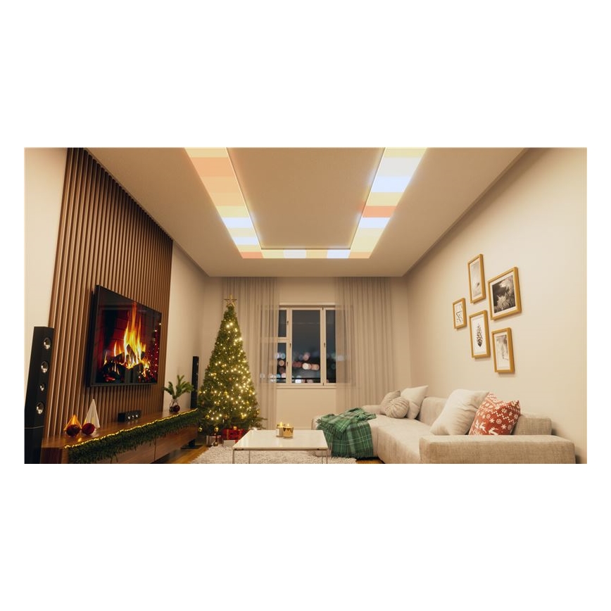 Nanoleaf - KÉSZLET 3x RGBW Dimmelhető mennyezeti lámpa SKYLIGHT 1xLED/18W/230V + 2xLED/16W/230V 2700-6500K Wi-Fi