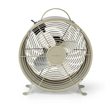 Nedis FNCL10GY20 - Asztali ventilátor RETRO 20W/230V szürke ø25 cm