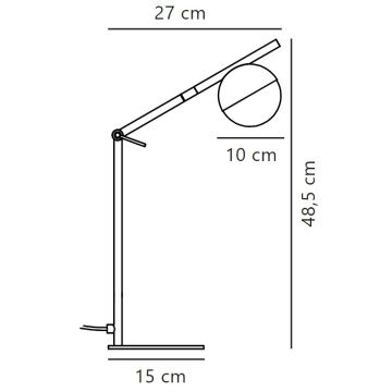 Nordlux - Asztali lámpa CONTINA 1xG9/5W/230V fekete