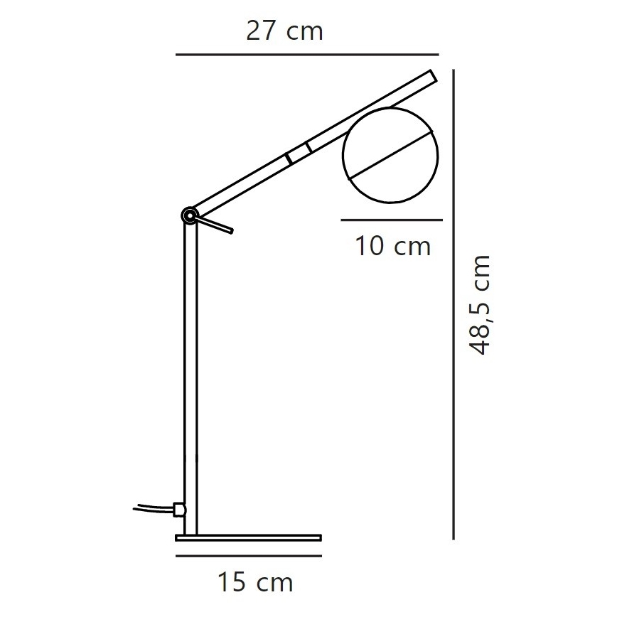 Nordlux - Asztali lámpa CONTINA 1xG9/5W/230V fekete