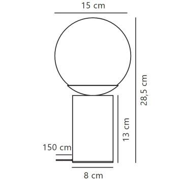 Nordlux - Asztali lámpa LILLY 1xE14/25W/230V márvány/barna