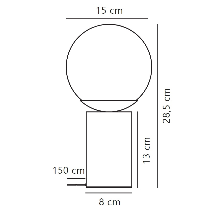 Nordlux - Asztali lámpa LILLY 1xE14/25W/230V márvány/barna