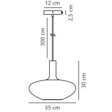 Nordlux - Csillár zsinóron ALTON 1xE27/60W/230V fehér/fekete/réz