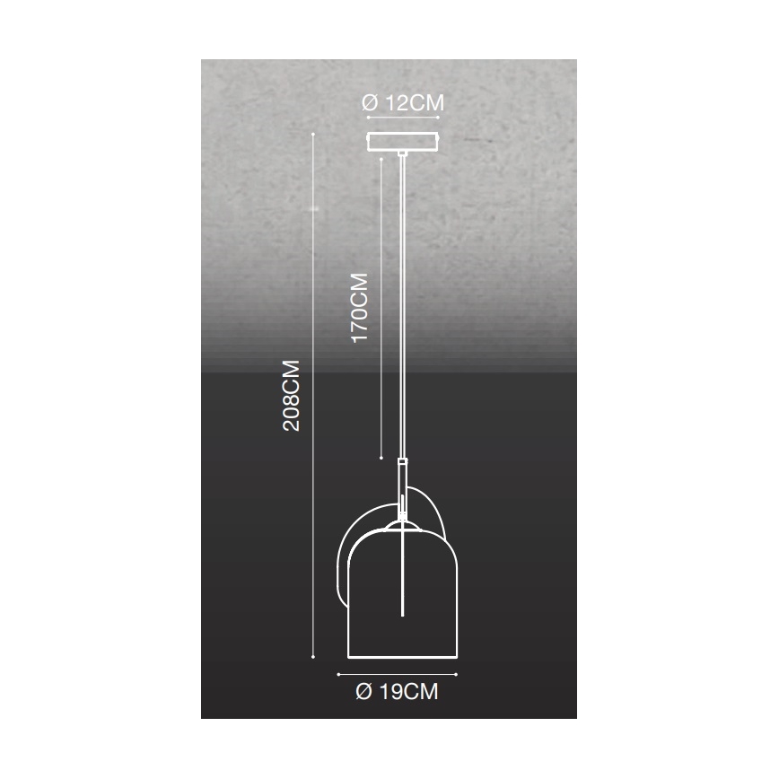 Nordlux - Csillár zsinóron BOSHI 1xE27/40W/230V