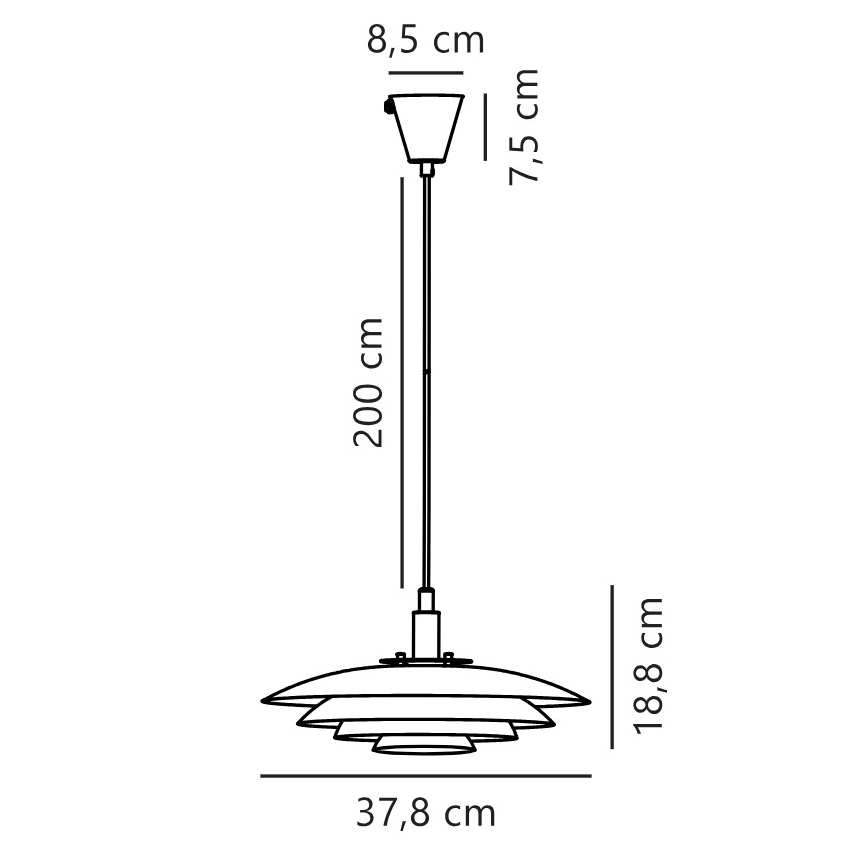 Nordlux - Csillár zsinóron BRETAGNE 1xG9/25W/230V fehér