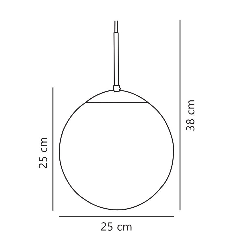 Nordlux - Csillár zsinóron CAFE 1xE27/25W/230V átm. 25 cm