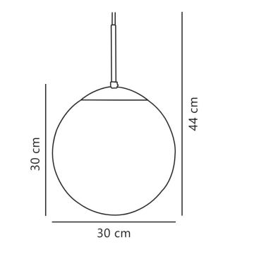 Nordlux - Csillár zsinóron CAFE 1xE27/25W/230V átm. 30 cm