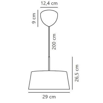 Nordlux - Csillár zsinóron CLASI 3xE14/10W/230V átm. 29 cm