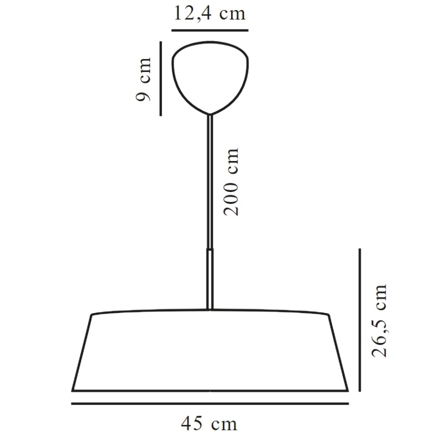 Nordlux - Csillár zsinóron CLASI 3xE14/15W/230V átm. 45 cm