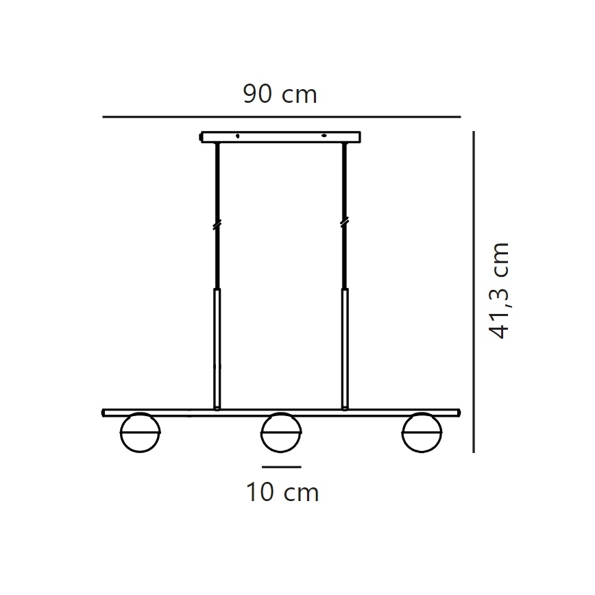 Nordlux - Csillár zsinóron CONTINA 3xG9/5W/230V réz