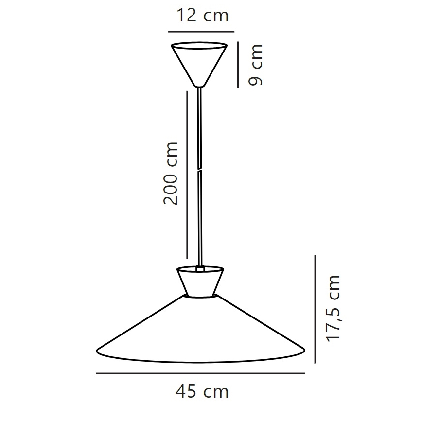 Nordlux - Csillár zsinóron DIAL 1xE27/40W/230V átm. 45 cm fehér