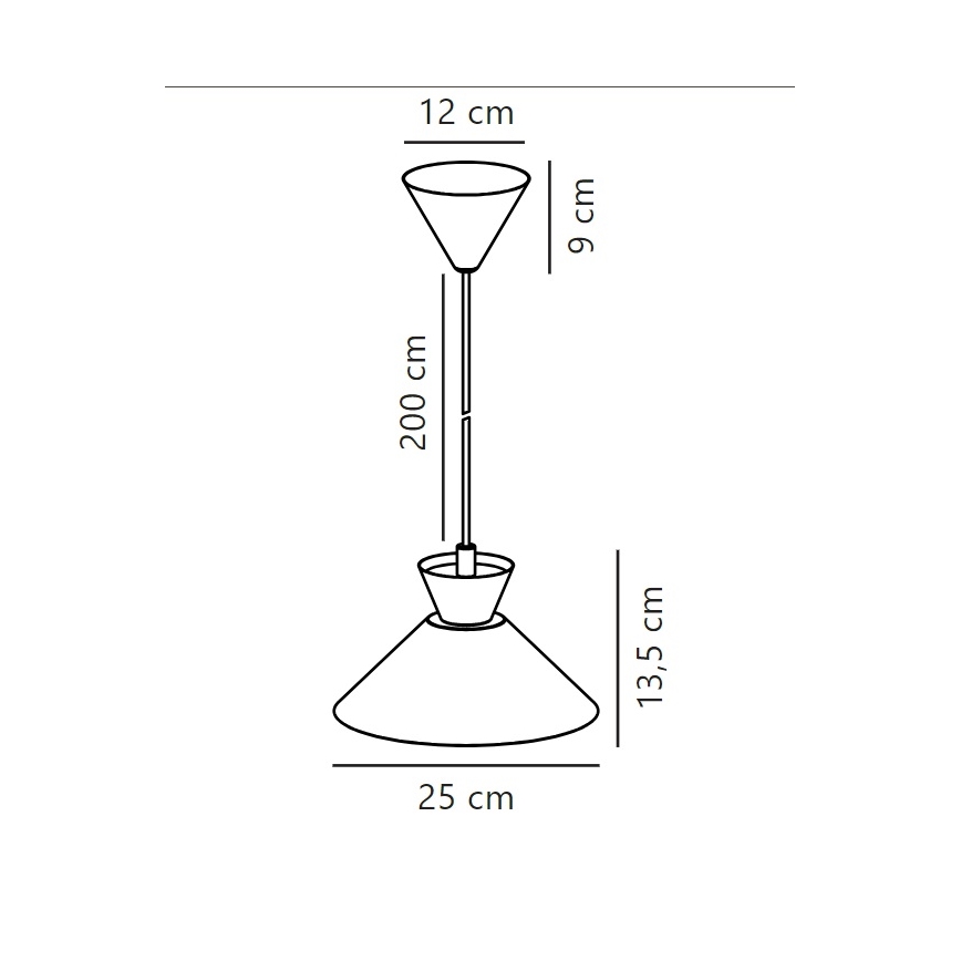 Nordlux - Csillár zsinóron DIAL 1xE27/40W/230V fehér