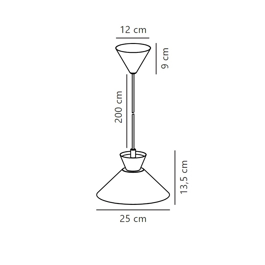 Nordlux - Csillár zsinóron DIAL 1xE27/40W/230V fekete