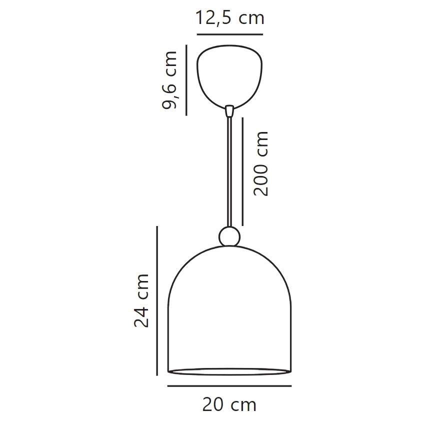 Nordlux - Csillár zsinóron GASTON 1xE27/40W/230V fehér