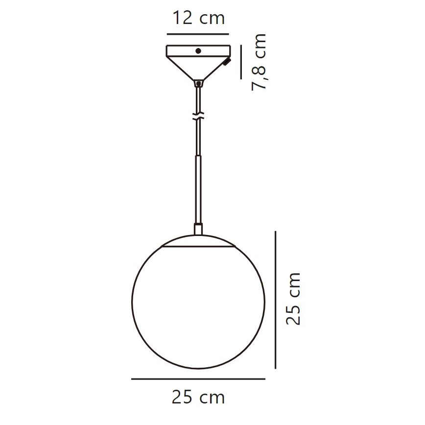 Nordlux - Csillár zsinóron GRANT 1xE14/25W/230V átm. 25 cm