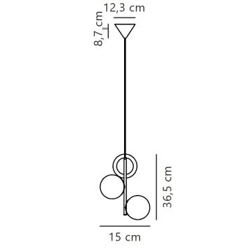 Nordlux - Csillár zsinóron LILLY 3xE14/40W/230V arany