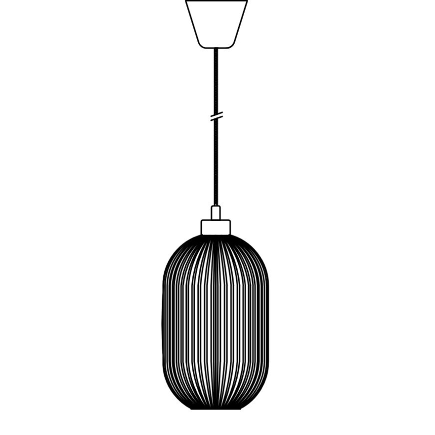 Nordlux - Csillár zsinóron MILFORD 1xE27/40W/230V átm. 20 cm