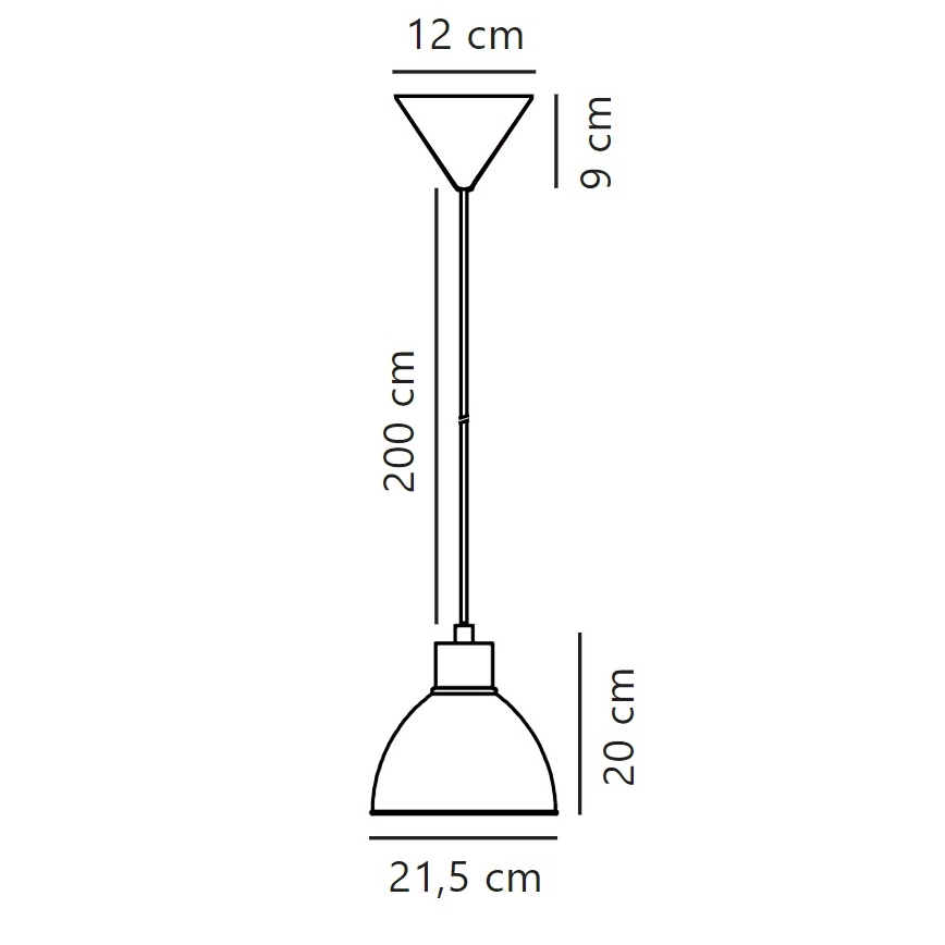 Nordlux - Csillár zsinóron POP 1xE27/40W/230V antracit