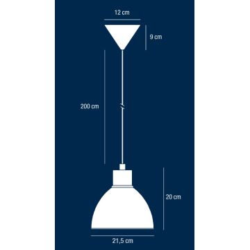 Nordlux - Csillár zsinóron POP 1xE27/40W/230V fekete/arany