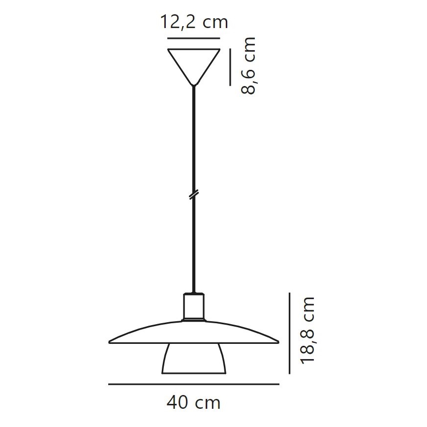 Nordlux - Csillár zsinóron VERONA 1xE27/40W/230V