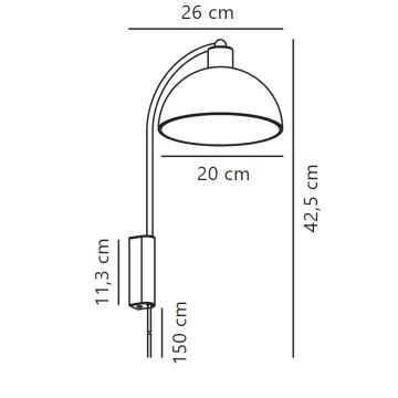 Nordlux - Fali lámpa ELLEN 1xE14/40W/230V arany