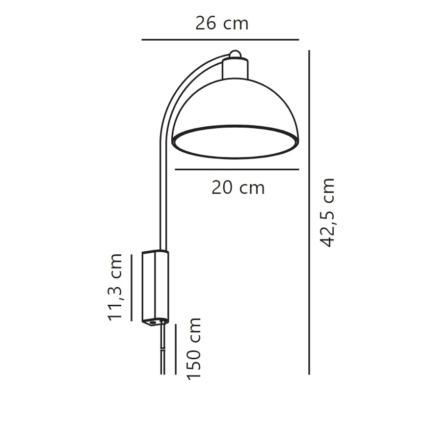 Nordlux - Fali lámpa ELLEN 1xE14/40W/230V arany