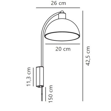 Nordlux - Fali lámpa ELLEN 1xE14/40W/230V fényezett króm