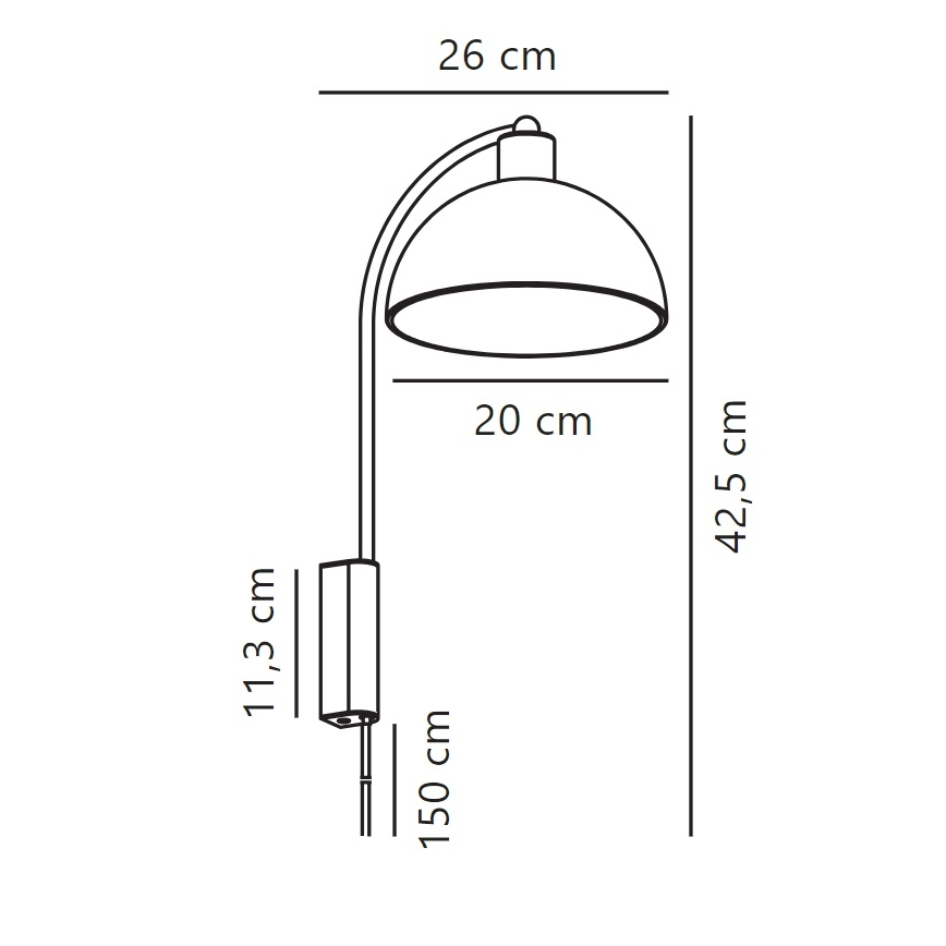 Nordlux - Fali lámpa ELLEN 1xE14/40W/230V fényezett króm