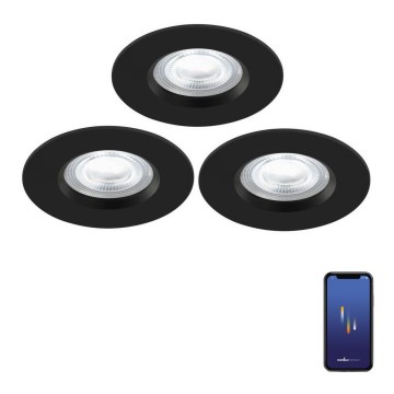 Nordlux - KÉSZLET 3x LED RGB Dimmelhető fürdőszobai fügesztett mennyezeti lámpa DON SMART LED/4,7W/230V 2200-6500K IP65