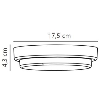 Nordlux - LED Kültéri fali lámpa CUBA LED/6,5W/230V IP54 átm. 17,5 cm fekete