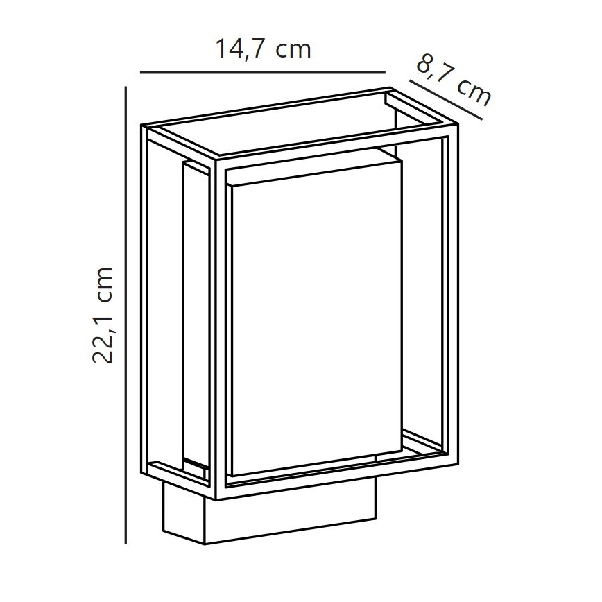 Nordlux - LED Kültéri fali lámpa NESTOR LED/8W/230V IP44