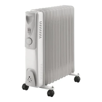 Olajfűtő 11 bordával 1000/1500/2500W/230V fehér