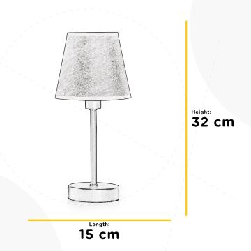 ONLI - Asztali lámpa ASIA 1xE14/6W/230V 32 cm