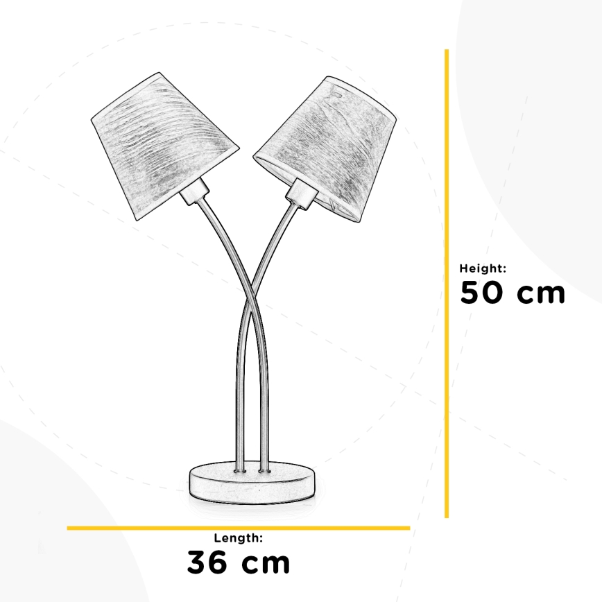 ONLI - Asztali lámpa ASIA 2xE14/6W/230V 50 cm