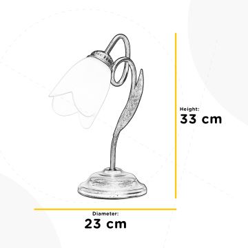 ONLI - Asztali lámpa DOPPIO GIRO 1xE14/6W/230V bronz