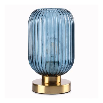 ONLI - Asztali lámpa DOROTY 1xE27/22W/230V kék/arany