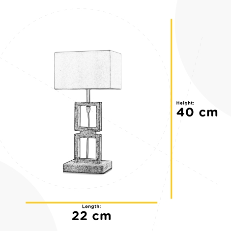 ONLI - Asztali lámpa KISAR 1xE27/22W/230V