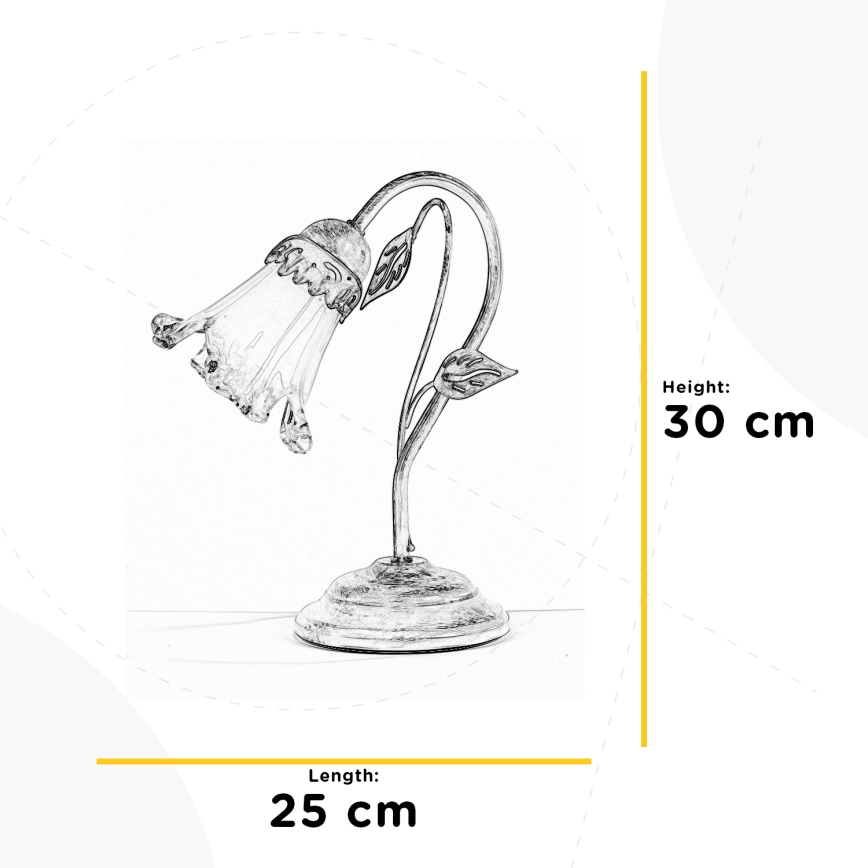 ONLI - Asztali lámpa LANCIA 1xE14/6W/230V 30 cm