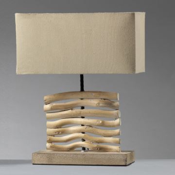 ONLI - Asztali lámpa MARICA 1xE27/22W/230V bézs 38 cm