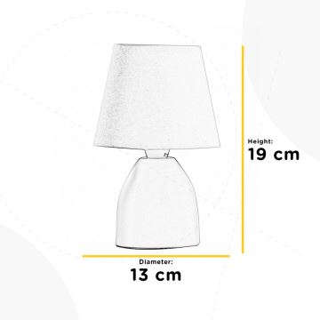 ONLI - Asztali lámpa NANO 1xE14/6W/230V fehér 19 cm