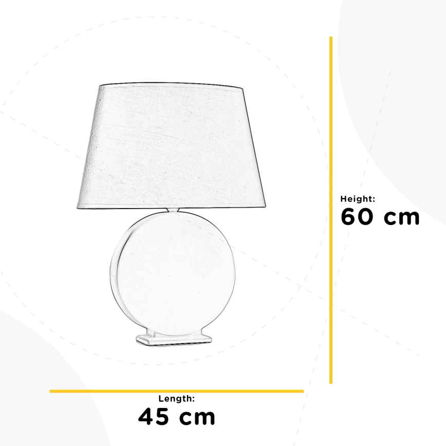 ONLI - Asztali lámpa ZEN 1xE27/22W/230V 60 cm