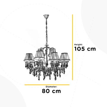 ONLI - Csillár láncon KAREN 5xE14/6W/230V bronz