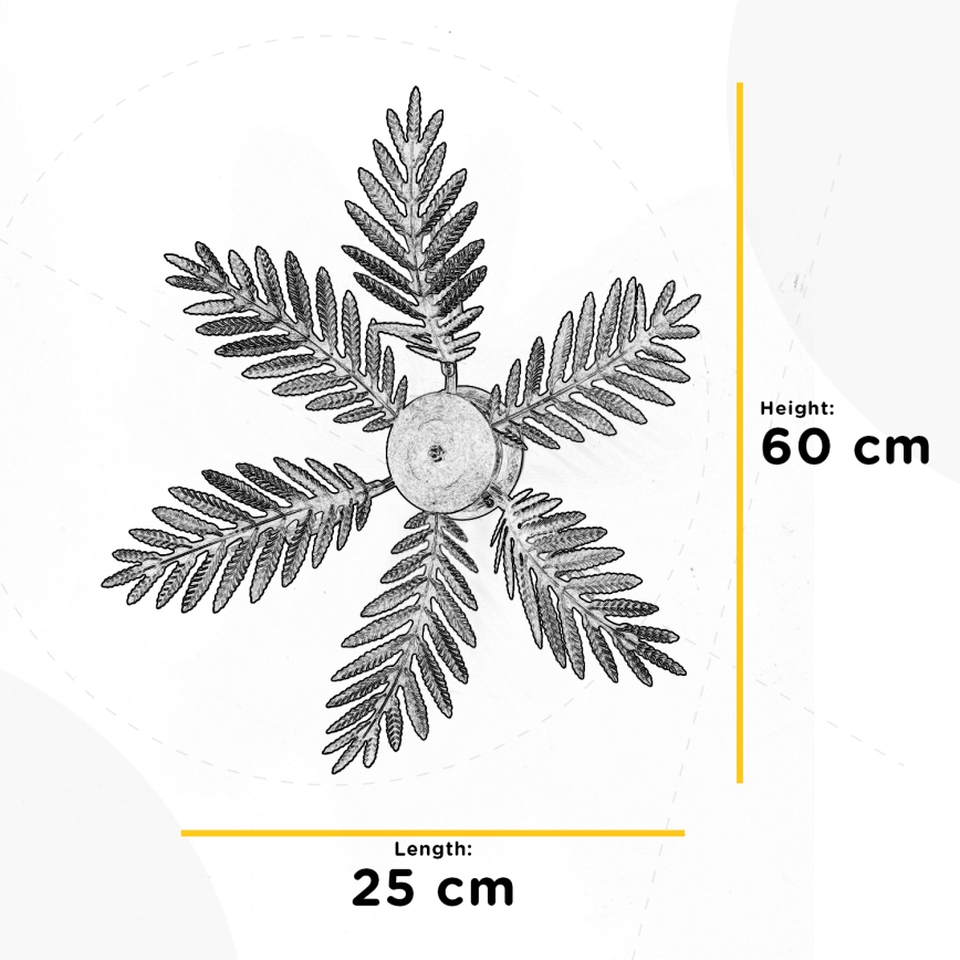 ONLI - Mennyezeti lámpa FELCE 3xE14/6W/230V bronz