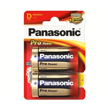 Panasonic LR20 PPG - 2db alkáli elem D Pro Power Gold 1,5V