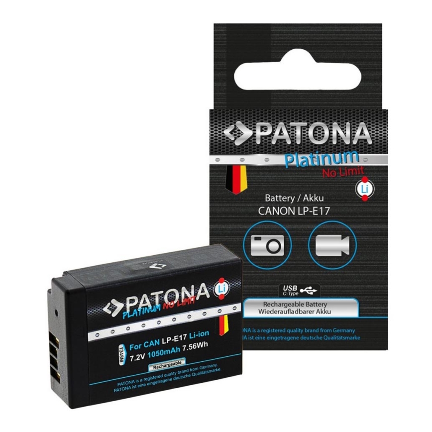 PATONA - Akkumulátor Canon LP-E17 1050mAh Li-Ion Platinum Dekódolt
