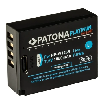 PATONA - Akkumulátor Fuji NP-W126S 1050mAh Li-Ion Platinum USB-C töltő